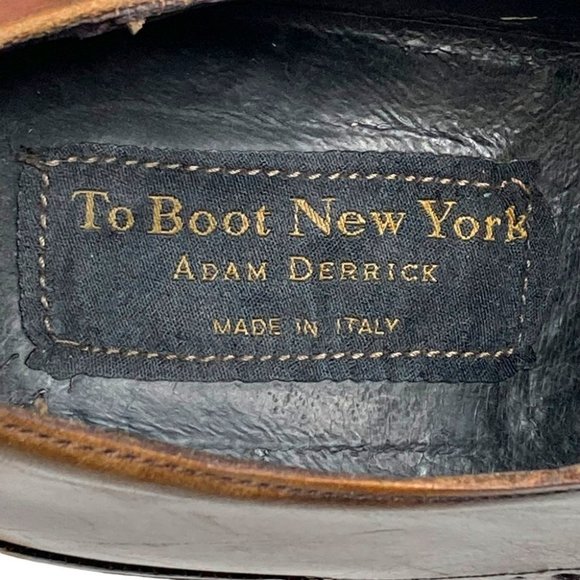 To Boot New York Burnished Brown Italian Leather Derby Cap Toe Shoes- Size 11.5 main image 12